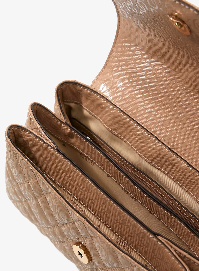 GUESS Isemay Convertible Flap Over Crossbody Bag - Image 4